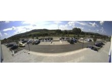Panoramic view security camera