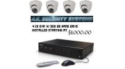 4 Camera CCTV COMPLETE PACKAGE